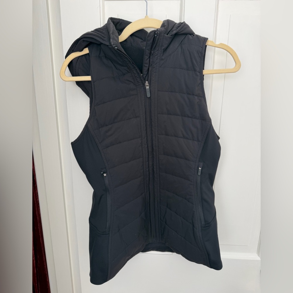 Lululemon Athletica Black Hooded Vest